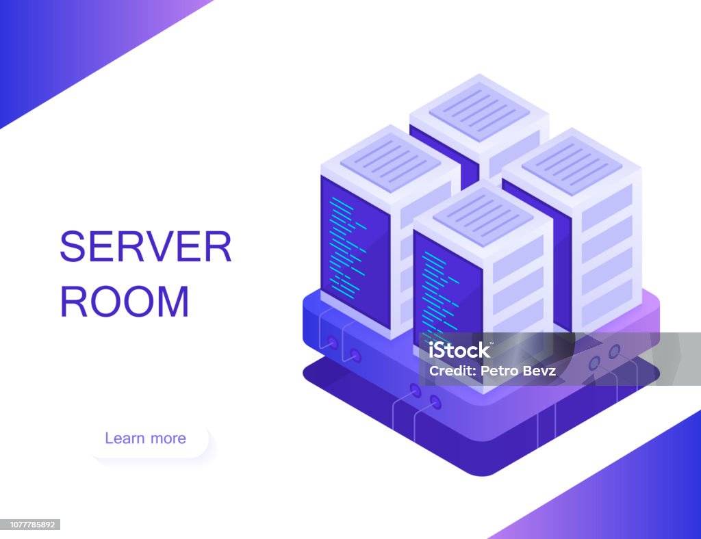 Ruang Rak Server Konsep Ruang Server Hosting Dengan Penyimpanan Data Cloud Dan Ruang ...