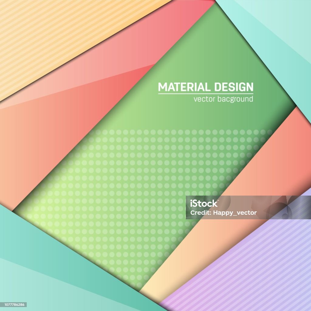 Vector Material Design Background Abstract Creative Concept Layout ...