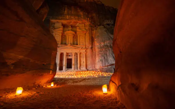 Petra by Night - The Treasury