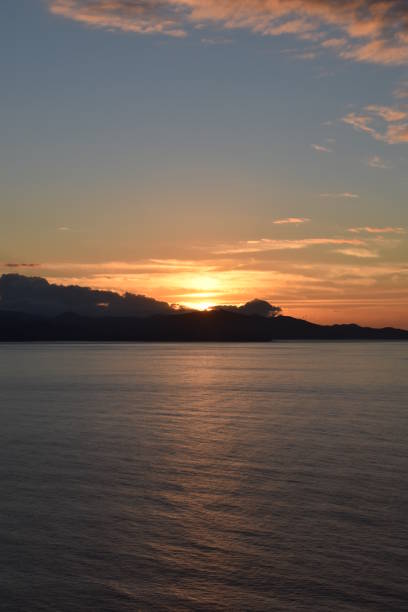 istock very beautiful landscape with sunset in Bastia 1077793184