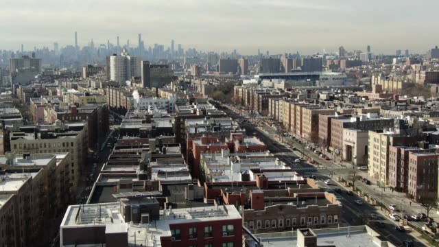 Aerial of the West Bronx, New York City