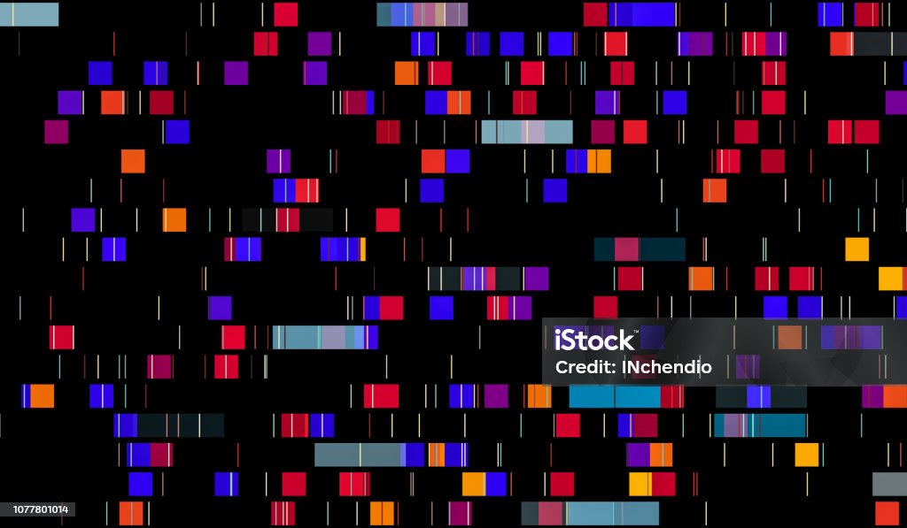 DNA analysis concept. Background of genome sequence. DNA Stock Photo