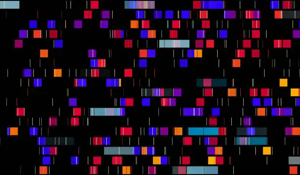 Photo of DNA analysis concept. Background of genome sequence.