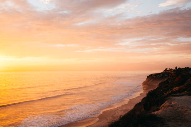 Scenic Ocean Sunset stock photo