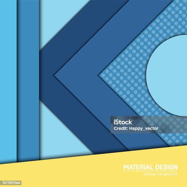Vector Material Design Background Abstract Creative Concept Layout ...
