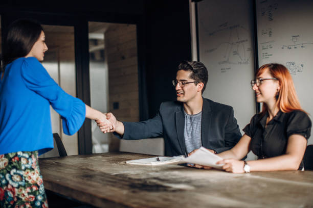 istock Congratulations, you are our new employee 1077829072