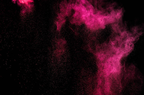 istock Abstract red and pink paint Holi. 1077838638