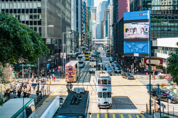 istock Street, central, Hong Kong 1077847126