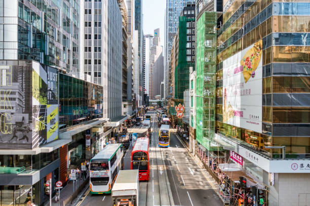 istock Street, central, Hong Kong 1077847170