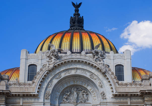 Mexico City, Mexico - December 3, 2016: Bellas Artes (Palace of fine art) in Mexico City.