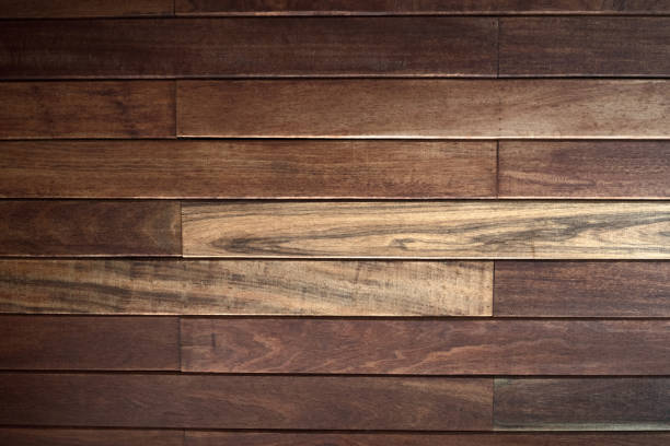 istock Wood table floor with natural pattern texture. Empty template  wood board can be used as background. 1077849378