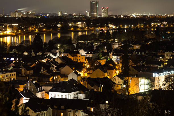 bonn germany night citsycsape from above