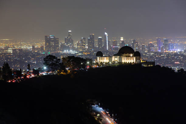 istock Griffith Observatory and Los Angeles Skyline at Night 1077864420