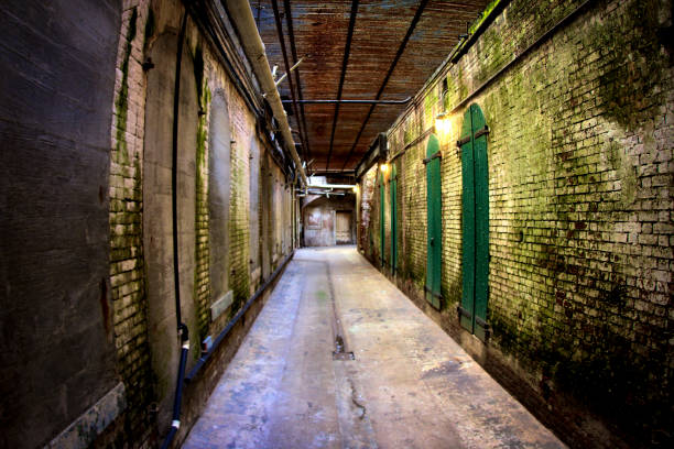 istock old moss covered hallway in Alcatraz prison in San Francisco, California 1077871174