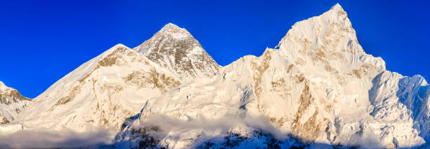 istock Panoramic view of Mount Everest, Nuptse from Kala Pattar 1077878714