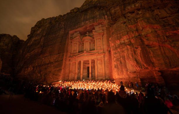 istock Petra by Night - The Treasury 1077910798