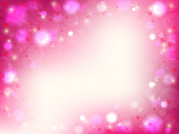 istock Concept of love with hearts bokeh background,romantic light and pink wallpaper for valentine's day 1077914310