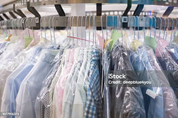 Drycleaning Stock Photo - Download Image Now - Dry Cleaner, Dry Cleaned, Laundromat