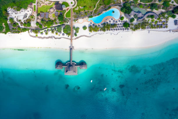 istock Amazing bird eyes view in Zanzibar 1077916556