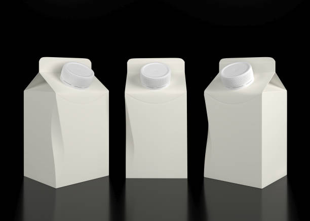 Blank carton milk and juice packaging