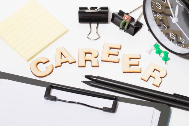 istock English font model, work surface and display,career 1077919428
