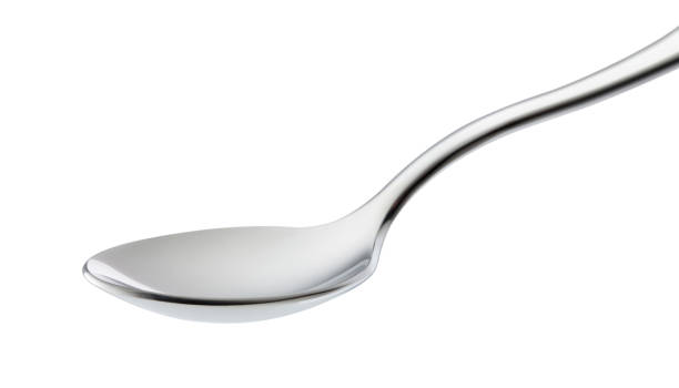 Teaspoon on white background Teaspoon. spoon stock pictures, royalty-free photos & images