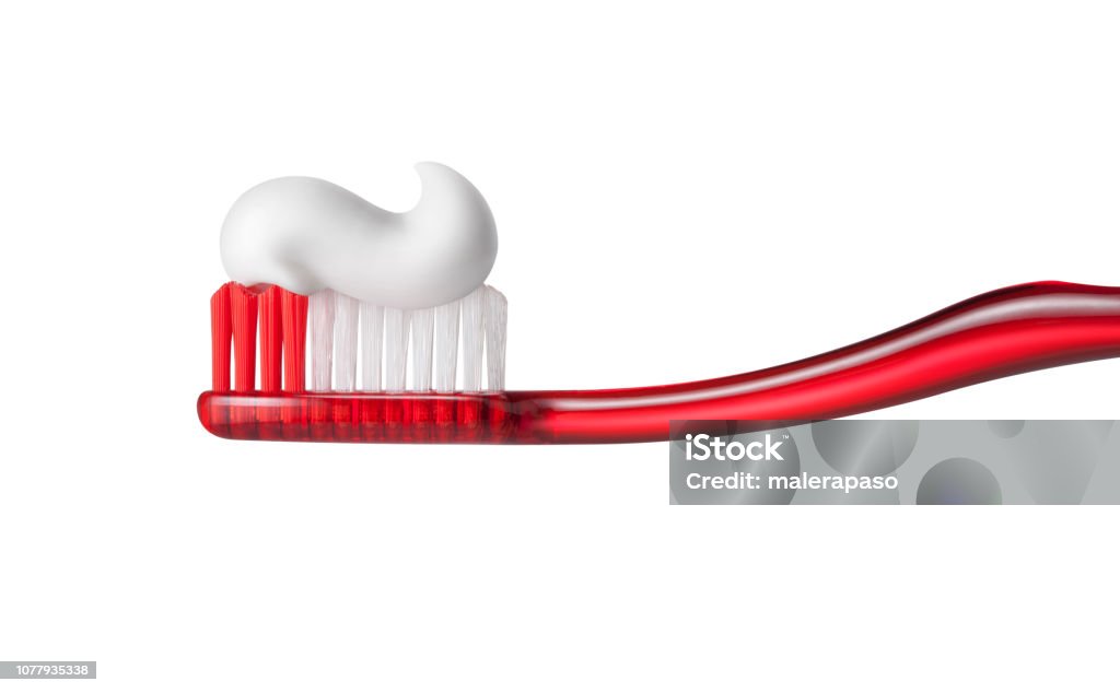 Toothbrush with toothpasteon on white background Toothbrush with toothpasteon on white background. Toothbrush Stock Photo