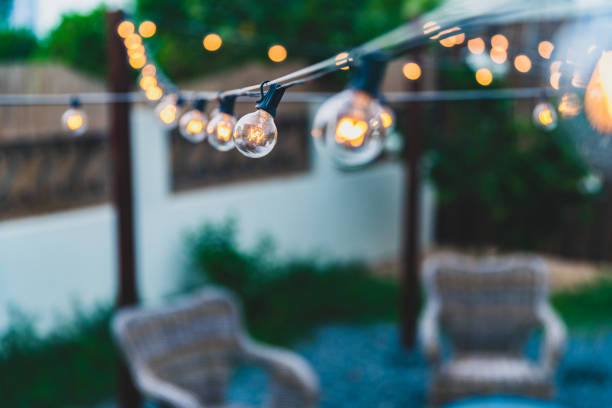 istock Series Lights on a Patio 1077943430
