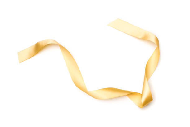 istock golden satin ribbon isolated on white background 1077943548