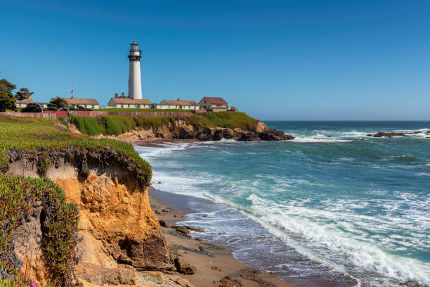 istock California beach with lighthouse 1077944688
