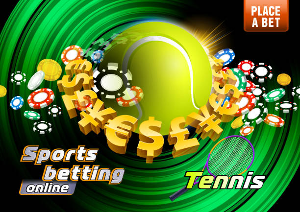спортивные ставки теннис - tennis ball sport leisure games gambling chip stock illustrations