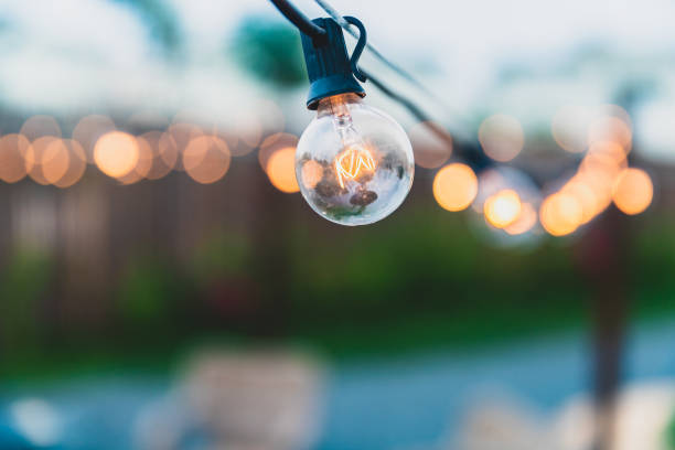 istock Series Lights on a Patio 1077945000