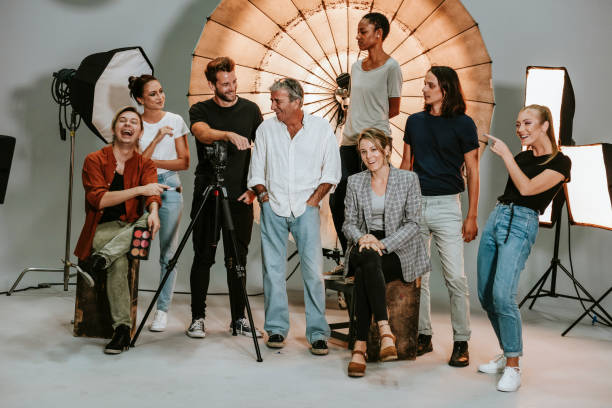 istock Portrait of a shoot production team 1077960266