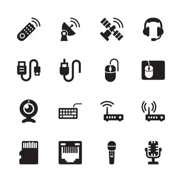 Vector illustration of Electronics & Technology Icons - Set 4
