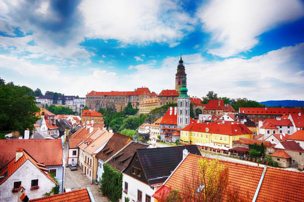 istock Cesky Krumlov castle in the czech republic 1077965380