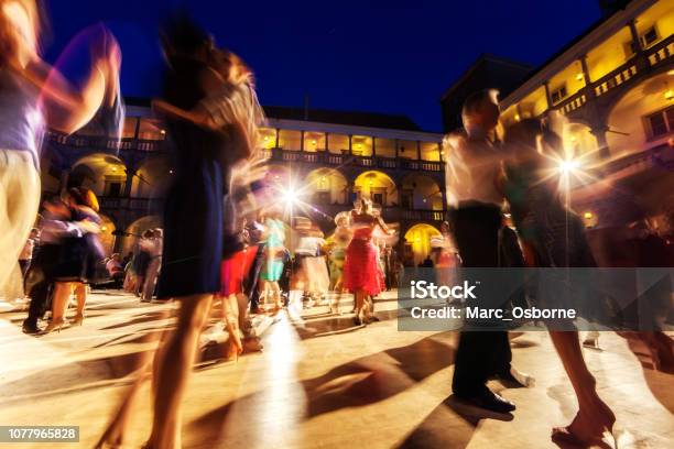 Tango Danced Inside Of A Courtyard Stock Photo - Download Image Now - Tango - Dance, Argentina, Party - Social Event