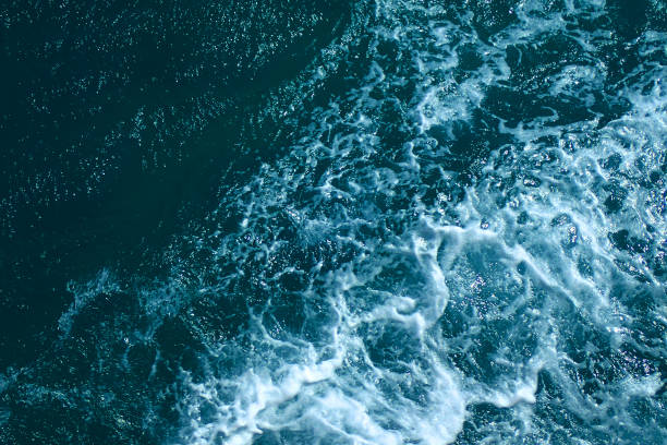 istock Blue water texture from the sea 1077985048