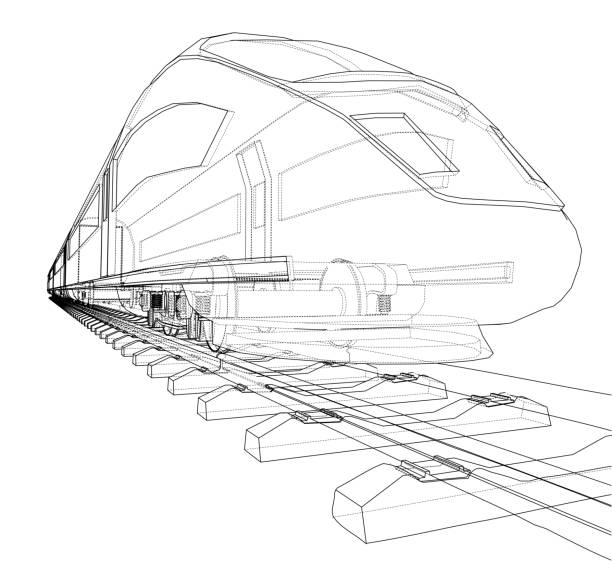 Wireframe Train 410+ Rail Wireframe Stock Photos, Pictures & Royalty-Free Images - iStock