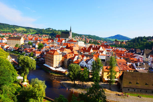 istock Cestky Krumlov city 1077986204