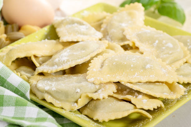 istock traditional italian ravioli filled with a cheese and spinach 1077986454