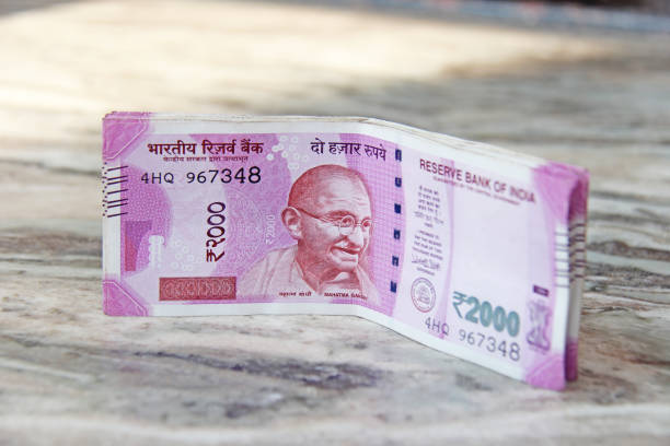 istock Two thousand rupees, Indian money and banknotes. 2,000 rupees 1077993978