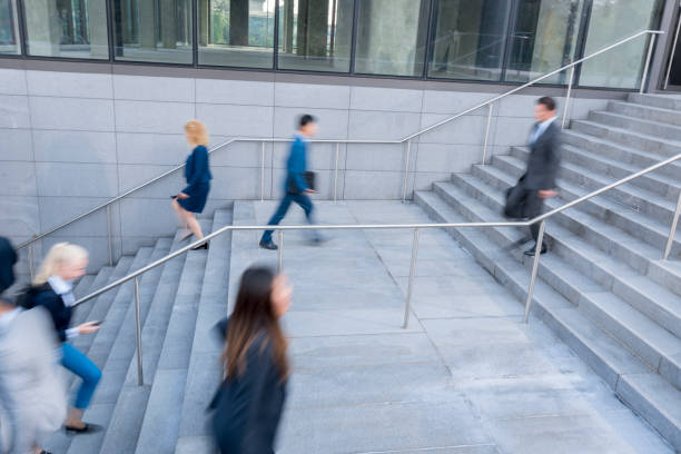 istock Business people walking at outdoors 1077996464