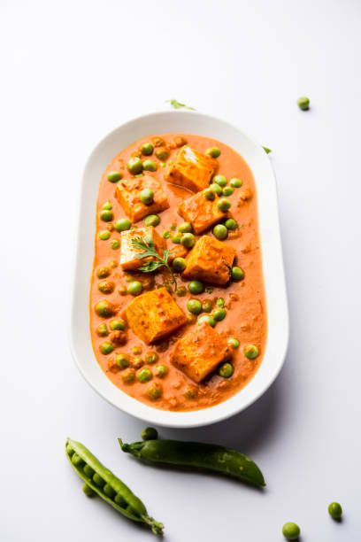 istock Green peas or matar paneer curry recipe, served in a bowl. selective focus 1078000938