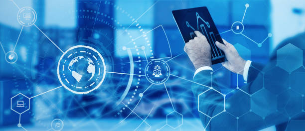 istock Businessman hand working with modern digital 1078001980