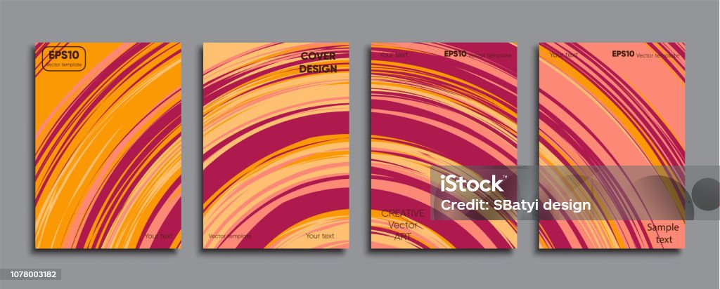 Coloured Cover Creative Colored Cover Cover Design Cool Background Stock Illustration ...