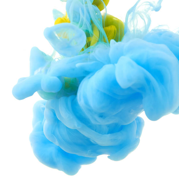 istock Ink in water. Splash paint mixing. Multicolored liquid dye. Abstract  sculpture background color 1078003684