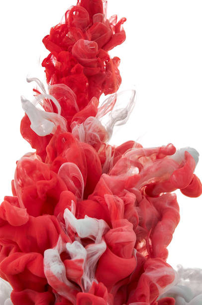 istock Ink in water. Splash paint mixing. Multicolored liquid dye. Abstract  sculpture background color 1078003710
