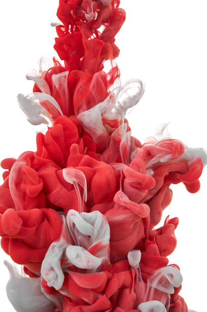 istock Ink in water. Splash paint mixing. Multicolored liquid dye. Abstract  sculpture background color 1078003834