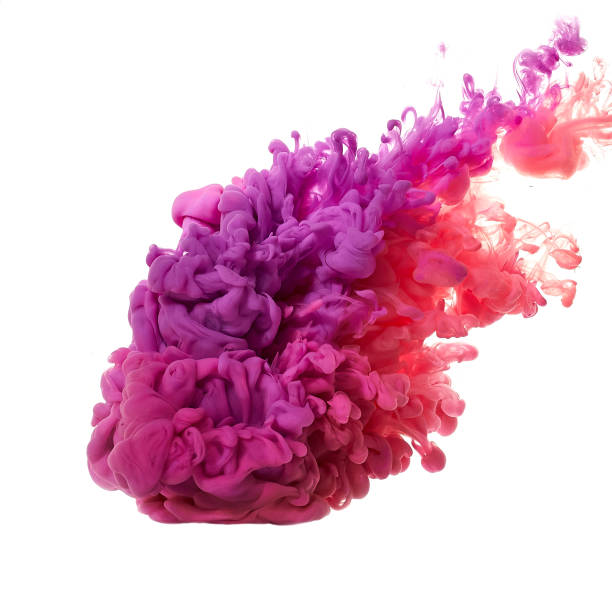 istock Ink in water. Splash paint mixing. Multicolored liquid dye. Abstract  sculpture background color 1078005266