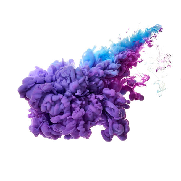 istock Ink in water. Splash paint mixing. Multicolored liquid dye. Abstract  sculpture background color 1078005326